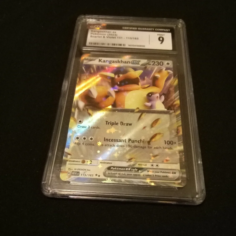 Pokemon 2023 Kangaskhan ex 115/165 Scarlet & Violet 151 Holo CGC 9 Mint